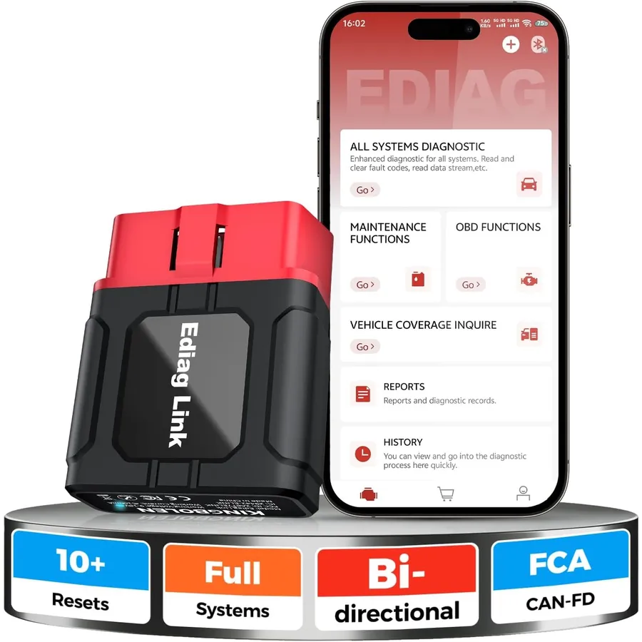 Kingbolen Ediag Link - Bluetooth OBD2 scanner with repair guidance