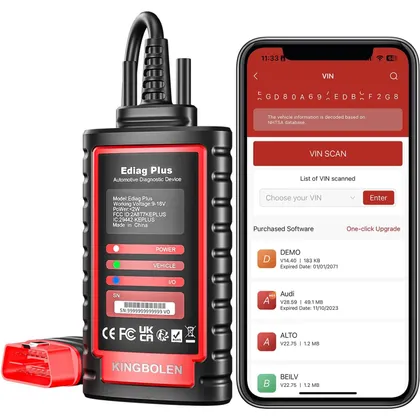 Kingbolen Ediag Plus - Bluetooth OBD2 scanner with ECU coding