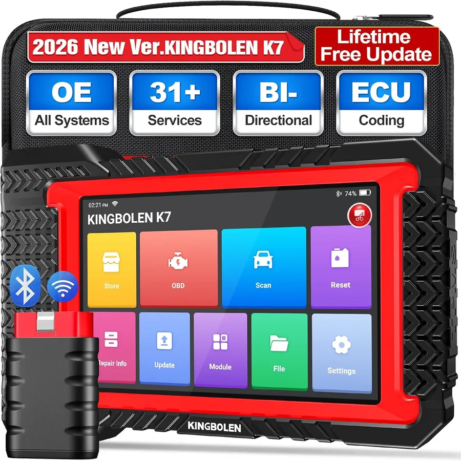 Kingbolen K7 - 7-inch car diagnostic tool with lifetime updates