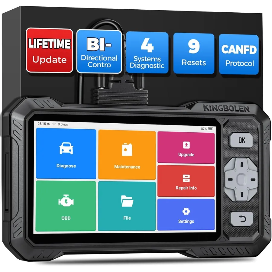 Kingbolen S608 - 4-system OBD2 scanner with active tests